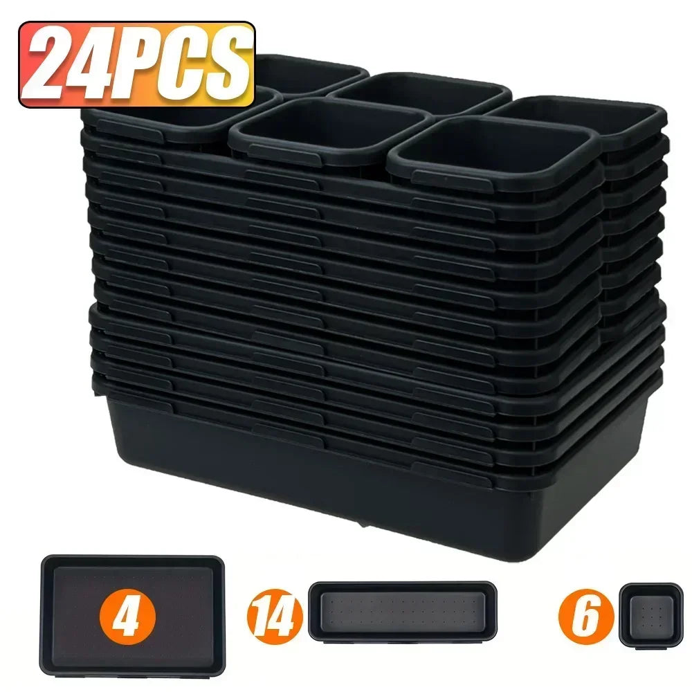 Tool Drawer Organizer Tray Set – Adjustable Storage for Garage & Tool Chest