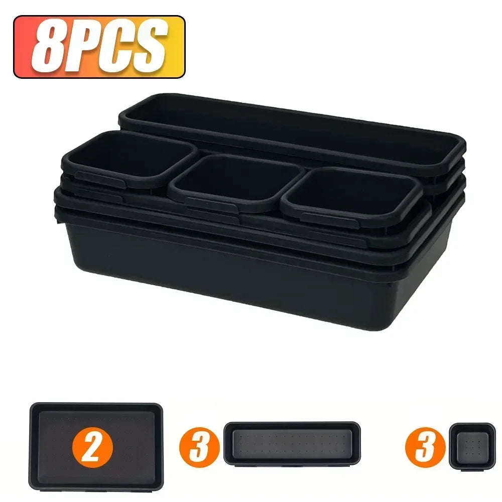 Tool Drawer Organizer Tray Set – Adjustable Storage for Garage & Tool Chest