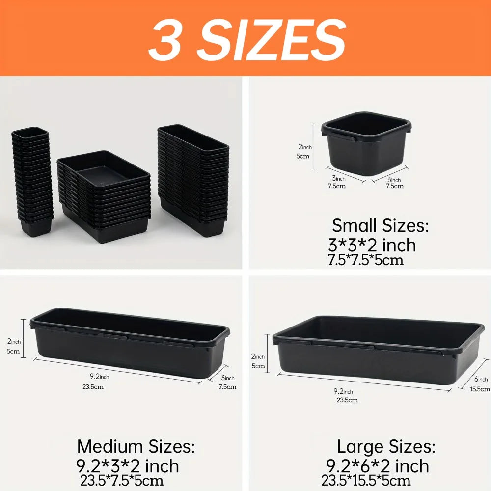 Tool Drawer Organizer Tray Set – Adjustable Storage for Garage & Tool Chest