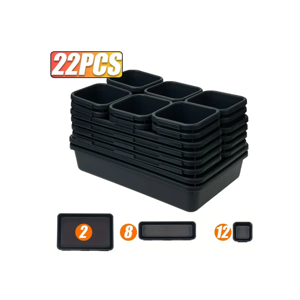 Tool Drawer Organizer Tray Set – Adjustable Storage for Garage & Tool Chest