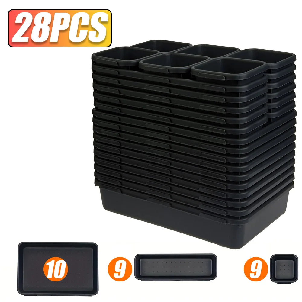 Tool Drawer Organizer Tray Set – Adjustable Storage for Garage & Tool Chest